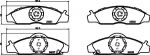 Hella 8DB 355 010-941 комплект тормозных колодок, дисковый тормоз на SSANGYONG KORANDO (KJ)