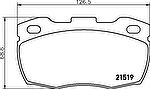Hella 8DB 355 012-871 комплект тормозных колодок, дисковый тормоз на LAND ROVER DEFENDER Station Wagon (LD)