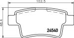 Hella 8DB 355 013-361 комплект тормозных колодок, дисковый тормоз на PEUGEOT 408