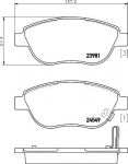 Hella 8DB 355 013-371 комплект тормозных колодок, дисковый тормоз на OPEL CORSA D