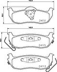 Hella 8DB 355 013-681 комплект тормозных колодок, дисковый тормоз на INFINITI QX56