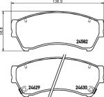 HELLA Колодки тормозные MAZDA 6 1.8-2.5 08- передние (GSYD3323ZA, 8DB 355 013-761)