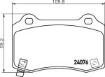 Hella 8DB 355 014-211 комплект тормозных колодок, дисковый тормоз на CHRYSLER 300 C (LX)