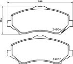 Hella 8DB 355 014-321 комплект тормозных колодок, дисковый тормоз на FIAT FREEMONT (JC_, JF_)