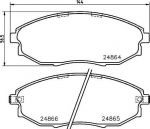 HELLA КОМПЛЕКТ ТОРМОЗНЫХ КОЛОДОК, ДИСКОВЫЙ ТОРМОЗ (8DB 355 014-931)