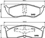 Hella 8DB 355 014-971 комплект тормозных колодок, дисковый тормоз на DODGE CARAVAN