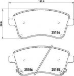 Hella 8DB 355 015-331 комплект тормозных колодок, дисковый тормоз на KIA VENGA (YN)