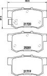Hella 8DB 355 015-611 комплект тормозных колодок, дисковый тормоз на FIAT SEDICI (FY_)