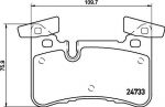 Hella 8DB 355 015-721 комплект тормозных колодок, дисковый тормоз на MERCEDES-BENZ CLS (C218)