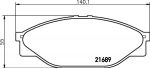 Hella 8DB 355 016-411 комплект тормозных колодок, дисковый тормоз на TOYOTA HIACE III c бортовой платформой/ходовая часть (YH8_, LH8_)
