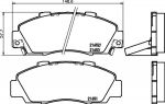 HELLA КОМПЛЕКТ ТОРМОЗНЫХ КОЛОДОК, ДИСКОВЫЙ ТОРМОЗ (8DB 355 016-441)