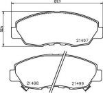 Hella 8DB 355 016-511 комплект тормозных колодок, дисковый тормоз на HONDA ACCORD IV (CB)