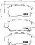 Hella 8DB 355 017-071 комплект тормозных колодок, дисковый тормоз на TOYOTA PLATZ (NCP1_)