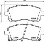 Hella 8DB 355 017-291 комплект тормозных колодок, дисковый тормоз на SUBARU OUTBACK (BE, BH)