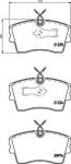 Hella 8DB 355 017-851 комплект тормозных колодок, дисковый тормоз на OPEL MONZA A (22_)