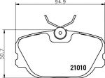 Hella 8DB 355 017-941 комплект тормозных колодок, дисковый тормоз на VOLVO 460 L (464)
