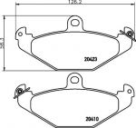 Hella 8DB 355 019-191 комплект тормозных колодок, дисковый тормоз на LOTUS ESPRIT S4 (082)