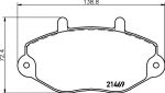 Hella 8DB 355 019-381 комплект тормозных колодок, дисковый тормоз на FORD TRANSIT c бортовой платформой/ходовая часть (E_ _)