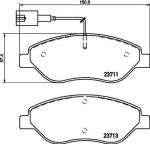 Hella 8DB 355 020-561 комплект тормозных колодок, дисковый тормоз на FIAT STILO (192)