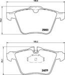 Hella 8DB 355 020-921 комплект тормозных колодок, дисковый тормоз на JAGUAR F-TYPE кабрио (QQ6_)