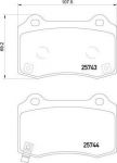 Hella 8DB 355 021-251 комплект тормозных колодок, дисковый тормоз на HYUNDAI GENESIS купе