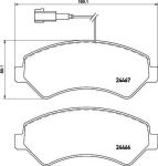 Hella 8DB 355 021-281 комплект тормозных колодок, дисковый тормоз на FIAT DUCATO c бортовой платформой/ходовая часть (250, 290)
