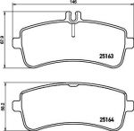 Hella 8DB 355 021-521 комплект тормозных колодок, дисковый тормоз на MERCEDES-BENZ S-CLASS кабрио (A217)