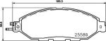 Hella 8DB 355 021-711 комплект тормозных колодок, дисковый тормоз на NISSAN MURANO III (Z52)