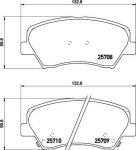 Hella 8DB 355 021-781 комплект тормозных колодок, дисковый тормоз на HYUNDAI i30 (GD)