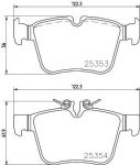 Hella 8DB 355 021-831 комплект тормозных колодок, дисковый тормоз на MERCEDES-BENZ C-CLASS (W205)