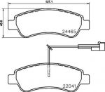 Hella 8DB 355 021-901 комплект тормозных колодок, дисковый тормоз на FIAT DUCATO c бортовой платформой/ходовая часть (250, 290)