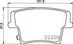Hella 8DB 355 023-101 комплект тормозных колодок, дисковый тормоз на DODGE CHARGER