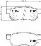 Hella 8DB 355 026-901 комплект тормозных колодок, дисковый тормоз на ROVER CABRIOLET (XW)
