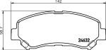 Hella 8DB 355 028-671 комплект тормозных колодок, дисковый тормоз на NISSAN X-TRAIL (T31)