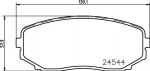 HELLA Колодки тормозные MAZDA CX-7/CX-9 07- передние (EHY23328Z, 8DB355013-251)