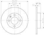 Hella 8DD 355 100-051 тормозной диск на VW POLO CLASSIC (6KV2)