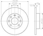 Hella 8DD 355 100-431 тормозной диск на OPEL KADETT E Combo (38_, 48_)