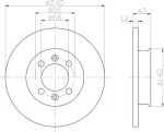 Hella 8DD 355 101-891 тормозной диск на AUSTIN MAESTRO (XC)