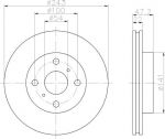 Hella 8DD 355 102-171 тормозной диск на TOYOTA CELICA Наклонная задняя часть (ST16_, AT16_)