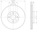 Hella 8DD 355 102-531 тормозной диск на FIAT TIPO (160)