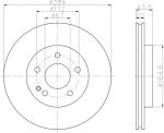Hella 8DD 355 102-971 тормозной диск на MERCEDES-BENZ C-CLASS универсал (S202)