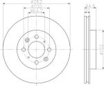 Hella 8DD 355 103-121 тормозной диск на HONDA CIVIC VII седан (ES)
