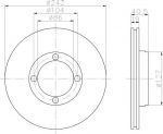 Hella 8DD 355 103-271 тормозной диск на HYUNDAI ACCENT I (X-3)