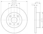 Hella 8DD 355 103-551 тормозной диск на TOYOTA COROLLA Liftback (_E9_)