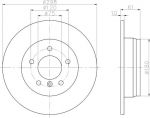 Hella 8DD 355 104-801 тормозной диск на 5 (E39)