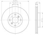 Hella 8DD 355 104-991 тормозной диск на HONDA PRELUDE IV (BB)
