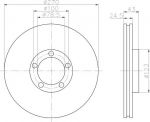 Hella 8DD 355 105-641 тормозной диск на FORD TRANSIT c бортовой платформой/ходовая часть (E_ _)