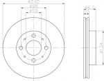 Hella 8DD 355 105-881 тормозной диск на FIAT ALBEA (178_)