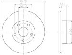 Hella 8DD 355 106-141 тормозной диск на FORD SCORPIO I (GAE, GGE)