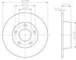 Hella 8DD 355 107-351 тормозной диск на AUDI A6 Avant (4B5, C5)